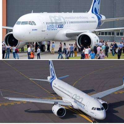 【升级版带轮带灯】拼装A320neo客机模型川航吉祥青岛亚航华夏