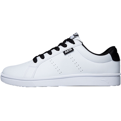 安踏板鞋官网旗舰板鞋男士黑色