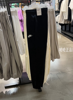 NIKE耐克女子秋冬新款显瘦束脚收口加绒保暖跑步运动长裤BV4096