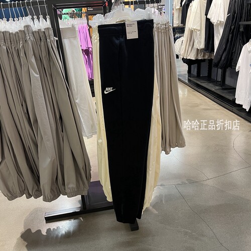 耐克女子秋冬加绒运动长裤