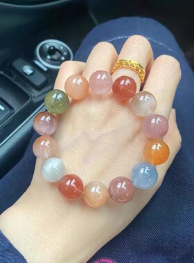 天然玛瑙手串女多宝高级感水晶手链送女友礼物多巴胺手饰送礼物