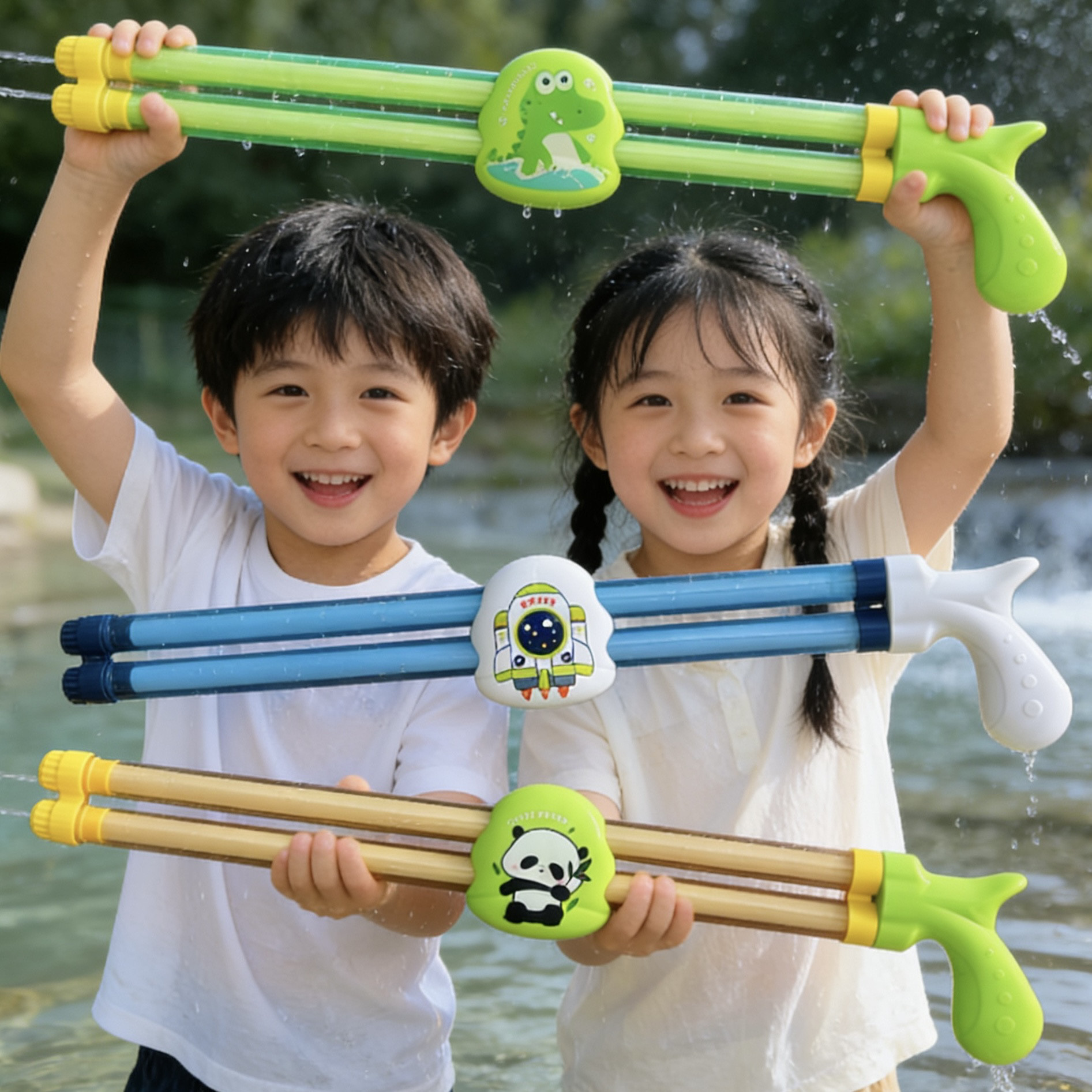 儿童水枪玩具针筒抽拉式喷水枪大人3岁小男孩打水仗神器戏水女孩