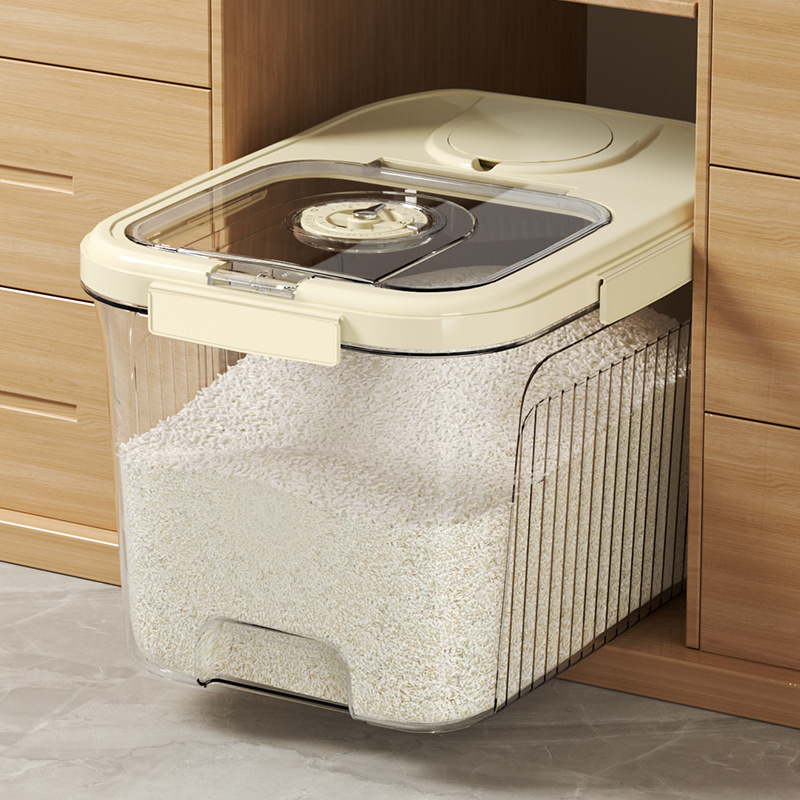 uforu 米桶20斤食品级厨房家用防虫防潮按压式面粉谷物密封米桶箱