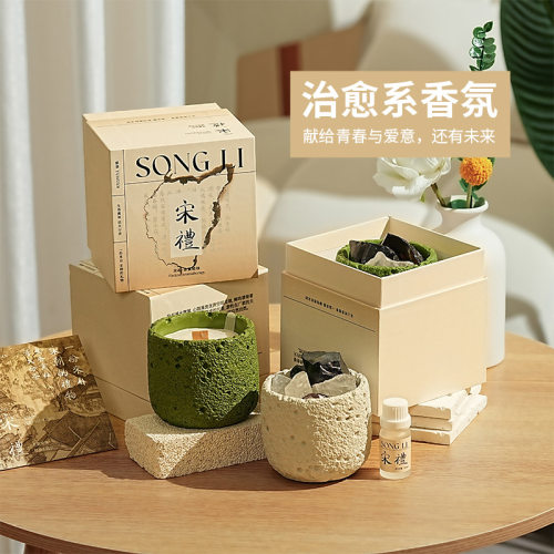 扩香石香薰晶石礼盒家用室内持久扩香摆件无火香氛小众高级感礼物