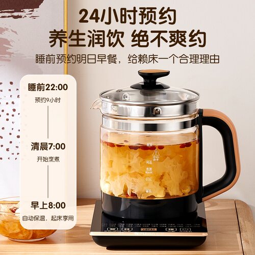 家用多功能养生壶电烧水壶保温玻璃壶煮茶壶煎药壶玻璃烧水壶