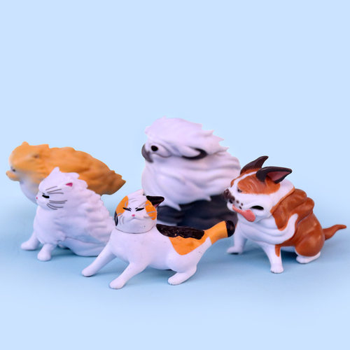 迎风而上动物手办系列盲盒小公仔