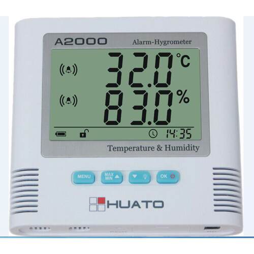 huato华图温度表A2000-TH A210温湿度表 电子高精度无纸记录仪