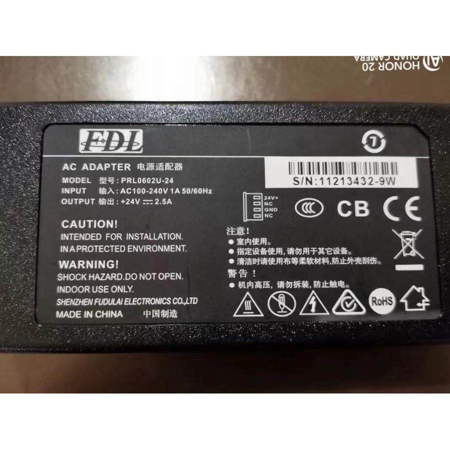 适用FDL电源适配器PRL0602U-24 24V2.5A佳博热敏票据打印机变压器