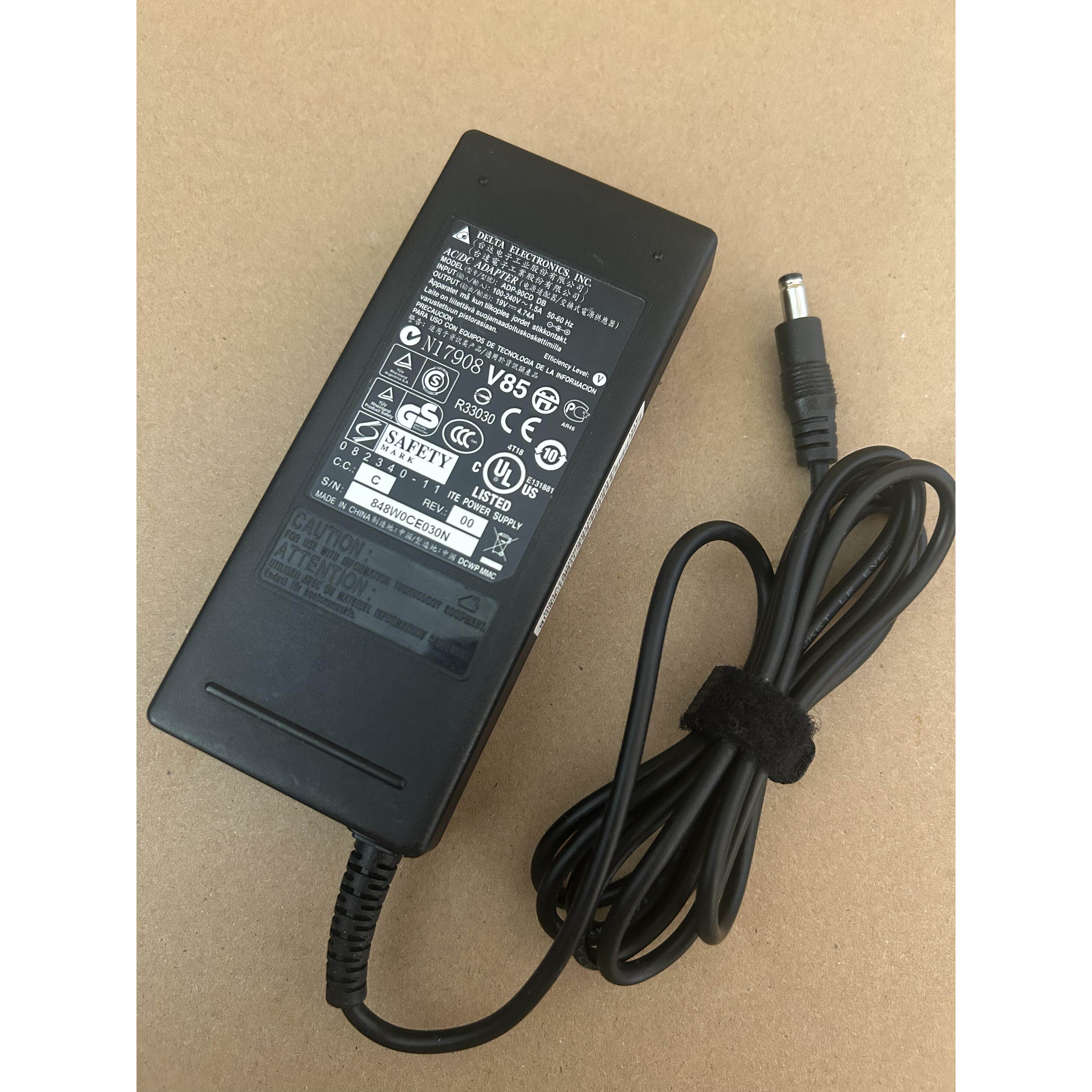 台达19V4.74A笔记本显示器投影仪电源适配器ADP-90CD DB电源线90W