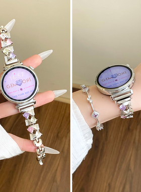 2025新款糖果锆石适用华为gt6/gt5手表表带gt4夏季GT5pro金属watchgt5女款gt3女士watch4gt2专用3pro腕表41MM