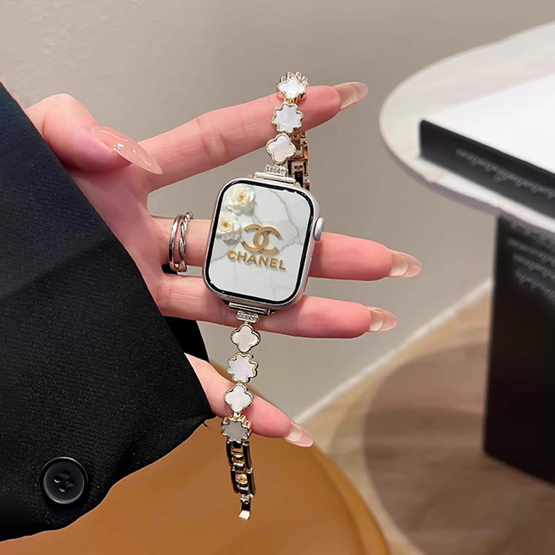 运四叶草贝母适用苹果iwatch表带