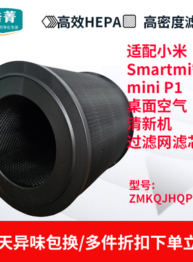 适配小米Smartmi智米mini P1桌面空气清新机过滤网滤芯ZMKQJHQP12