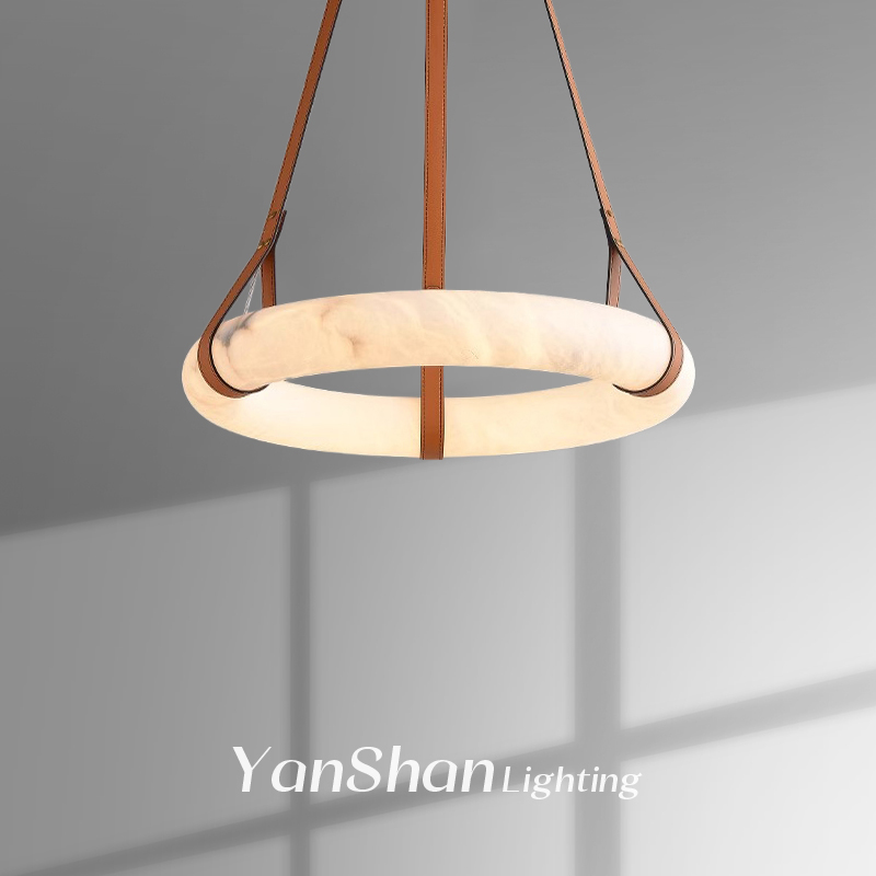 云石全铜吊灯设计师创意轻奢现代