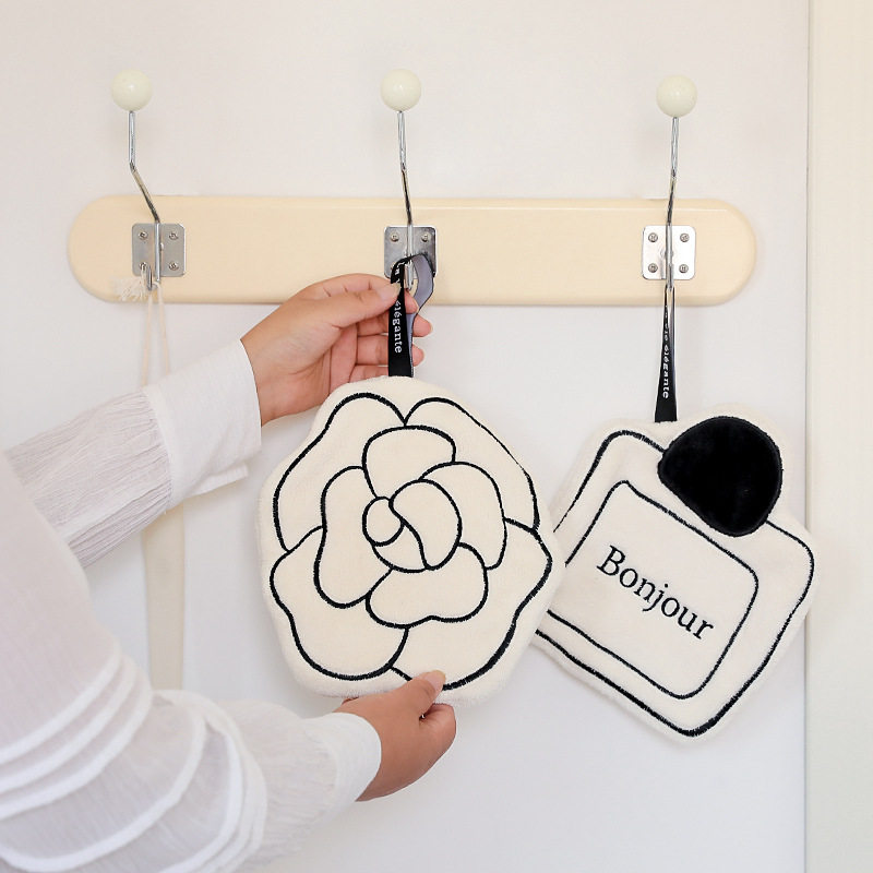 柔软吸水珊瑚绒擦手巾法式简约卫生间厨房加厚速干擦手球吸水抹布,家庭/个人清洁工具,厨房擦手巾,淘宝优惠券,粉丝福利购,淘宝优惠卷