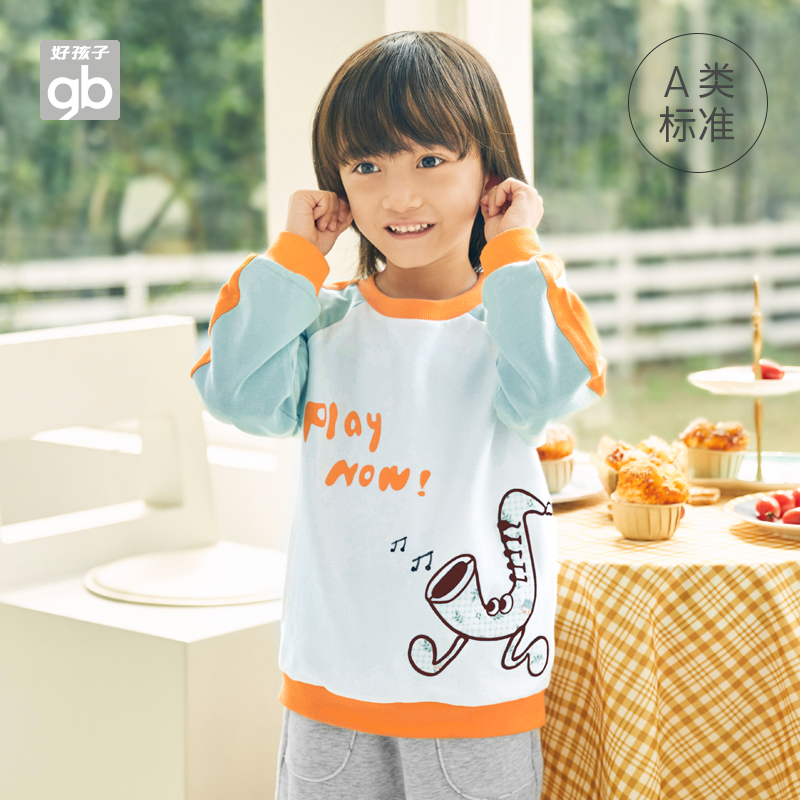 GB好孩子春秋长袖上衣男宝宝休闲童装卫衣T恤合集