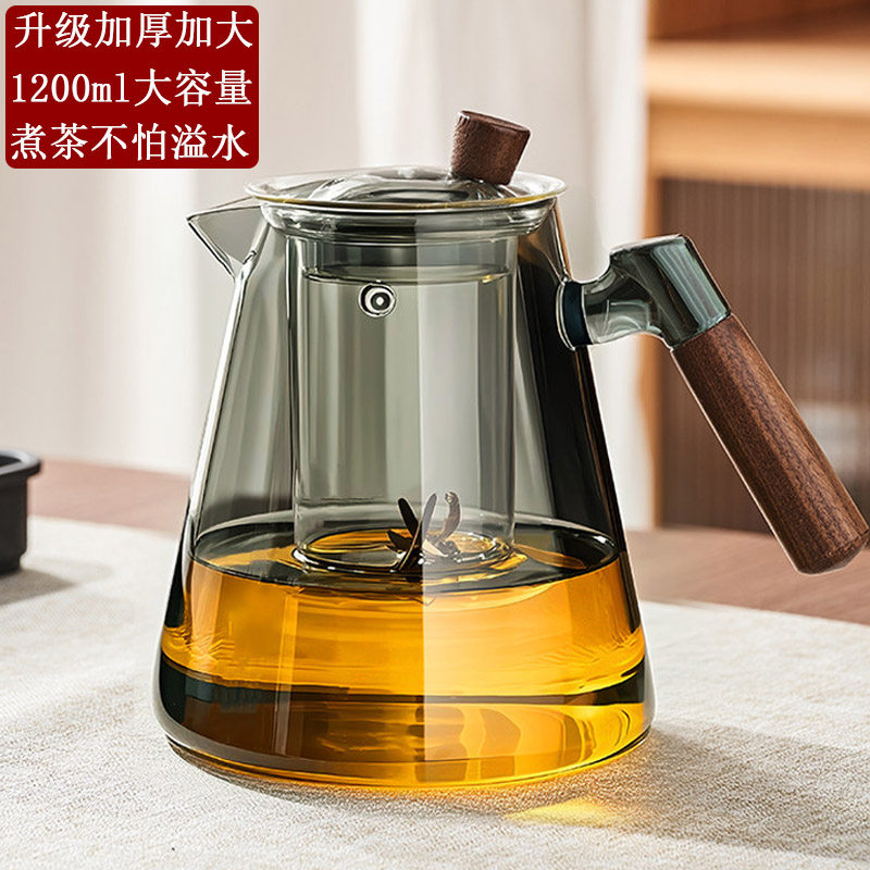 2026新款超大容量玻璃泡茶煮茶壶