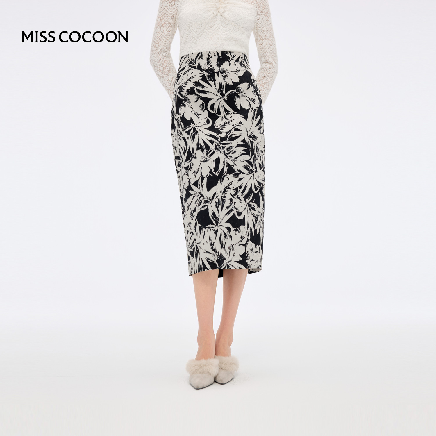 可可尼COCOON2024秋冬新款小个子气质裙子新中式提花长款半身裙女,女装/女士精品,半身裙,淘宝优惠券,粉丝福利购,淘宝优惠卷