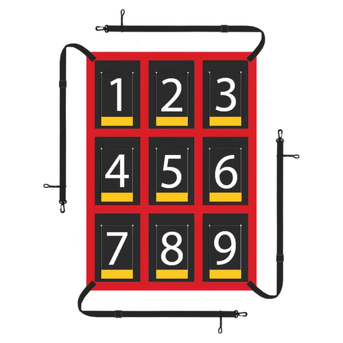 新款棒球投球练习数字九宫格目标网布提升棒球击球精准度训练习网