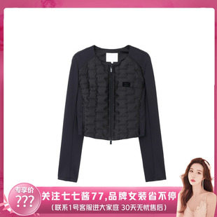 质感植绒印花薄羽绒服RM90105 REVAN芮范设计师款 七七酱直播间