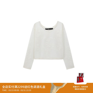 REVAN芮范设计师款 RL30601167 双面穿提花毛织罩衫