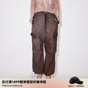 高级感脏脏粉紫工装 REVAN芮范2024夏季 设计师款 裤 新品 RM31301169