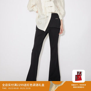 REVAN芮范设计师款 RM31301160 摩登假两件微喇裙裤