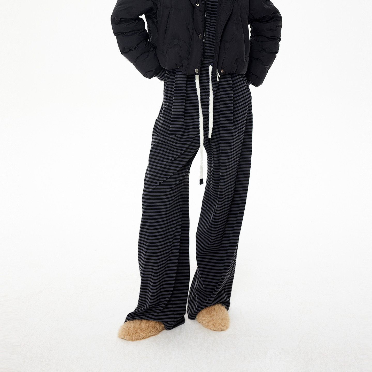 REVAN芮范设计师款松弛感毛织抽绳卫裤RL91301083,女装/女士精品,休闲裤,淘宝优惠券,粉丝福利购,淘宝优惠卷