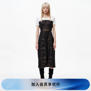 REVAN芮范2023夏季 甜酷辣妹風(fēng)迷彩連衣裙RN32404240 設(shè)計師款 新品