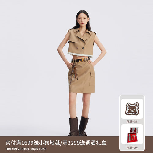 REVAN芮范设计师款正装改造假两件连衣裙RL71101078