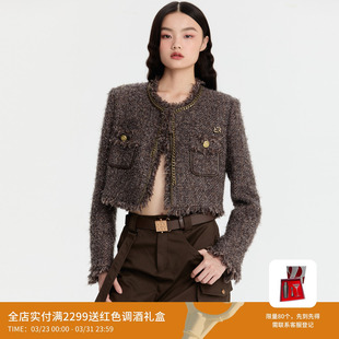 REVAN芮范设计师款 酷感重工皮料拼接外套RM90105309