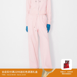 REVAN芮范设计师款 RM71301354 甜酷运动风粉色卫裤