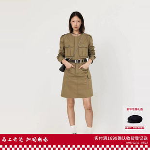 REVAN设计师款多口袋设计工装风连衣裙RM71101382