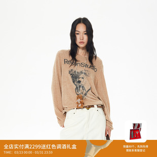 REVAN芮范设计师款萌趣小熊装饰项链毛衫RL90601168