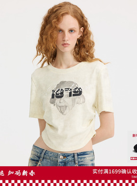 REVAN芮范设计师款趣味爱因斯坦印花T恤RL11001020