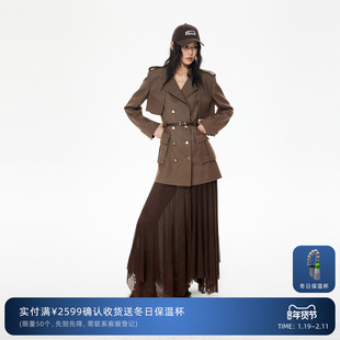 REVAN芮范琥珀流光风正装改造西装连衣裙RL91101342