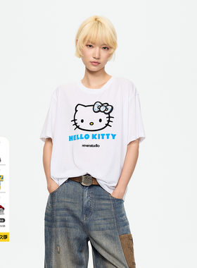 【蒋依依同款】REVAN芮范HelloKitty白色T恤RL71001459