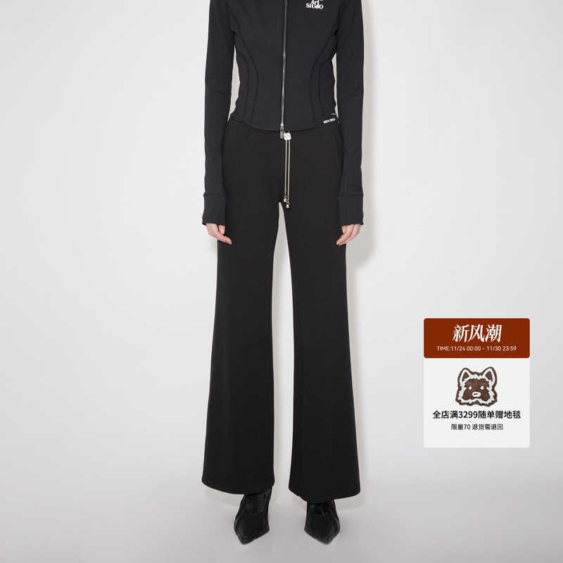 revan长裤设计师气质金属腰链