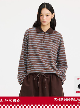 REVAN芮范设计师款复古学院感做旧POLO衫RL10801236