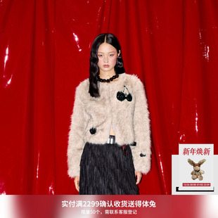 REVAN芮范樱桃系列质感灰色短外套RM90105334