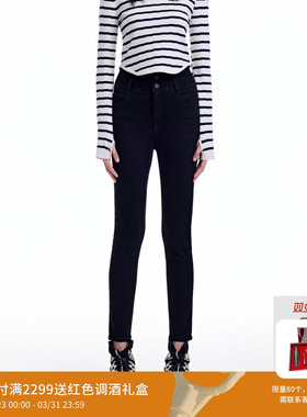 REVAN芮范设计师款街头风高腰牛仔小脚裤RN91302082