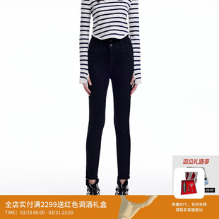 REVAN芮范设计师款 RN91302082 街头风高腰牛仔小脚裤