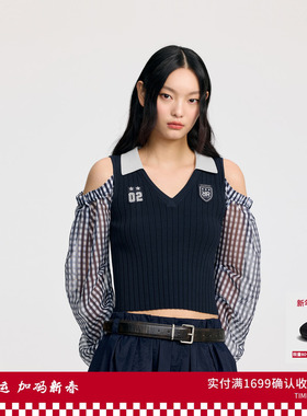 REVAN芮范设计师款学院风格子印花单衣RL30801084