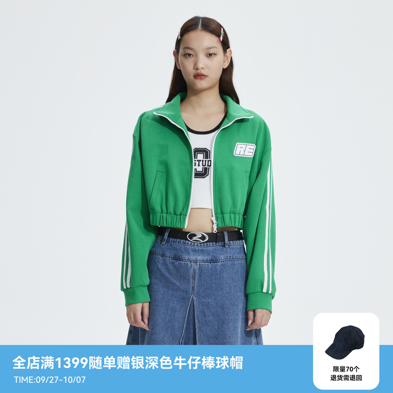 REVAN芮范2023春季新品设计师款复古多巴胺运动外套RN10105262