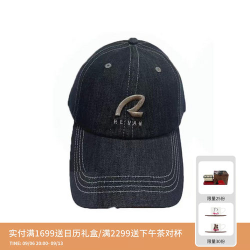 REVAN芮范设计师款原色牛仔鸭舌帽RK3P001545