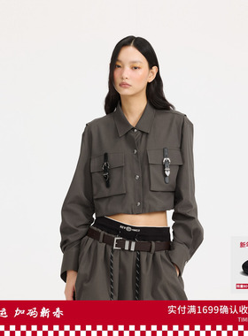 REVAN芮范设计师款气质西装面料短外套RL10105177