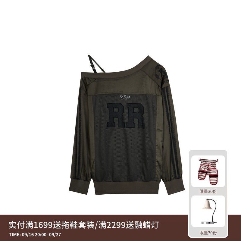REVAN芮范设计师款球场芭蕾风露肩单衣RL10801051										