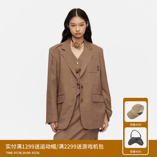 【卢昱晓同款】REVAN芮范摩登西装外套RL10101029
