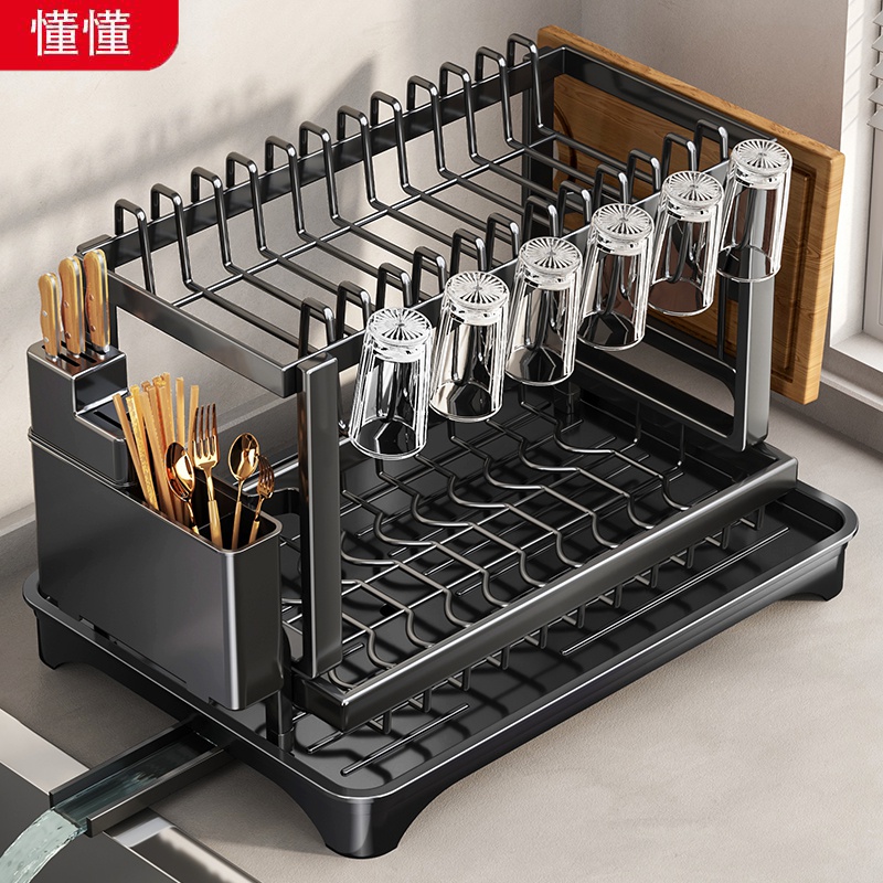 厨房碗碟收纳架置物架碗盘沥水架碗架家用多功能碗筷专用收纳盒