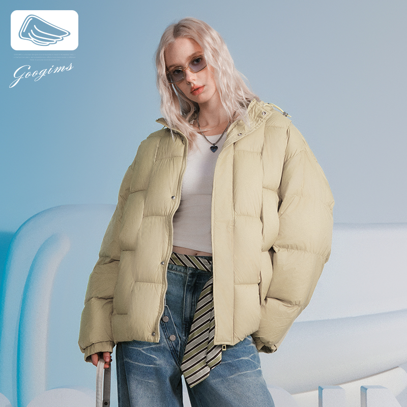 googims编织棉衣男女同款