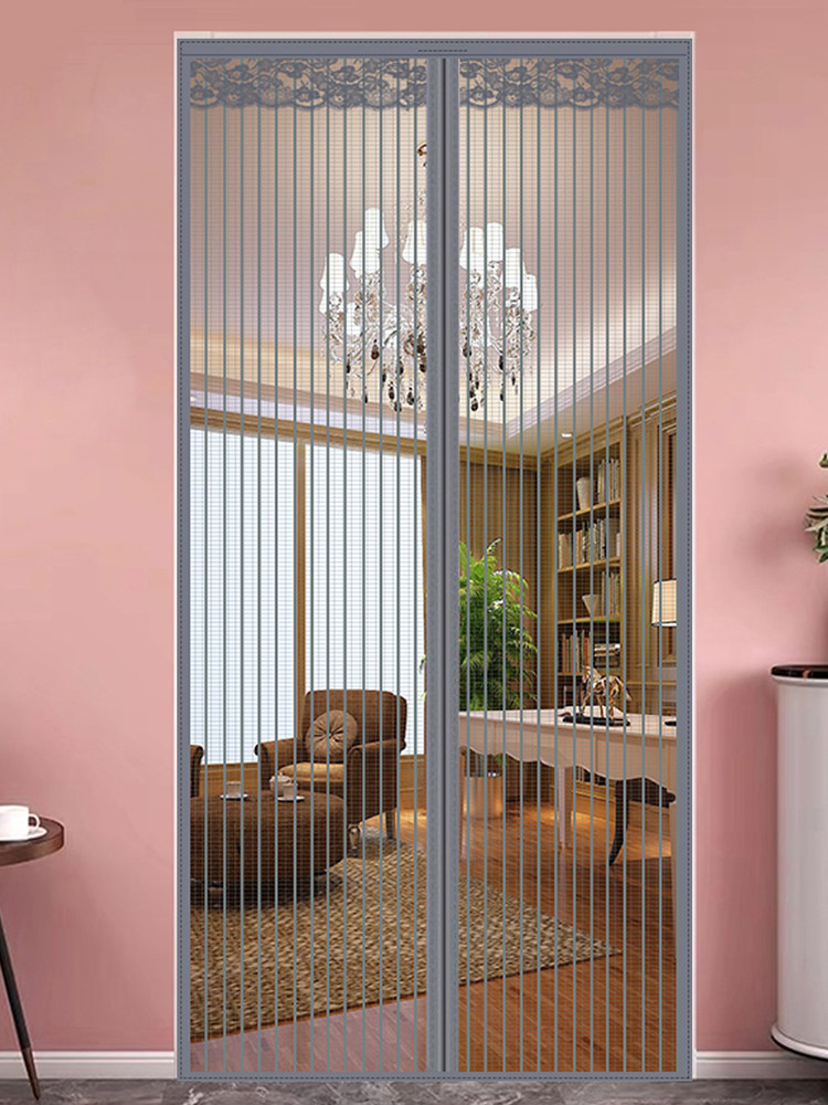 门帘夏季防蚊 家用卧室门帘 隔断帘家用免打孔磁铁对吸帘子门蚊帐